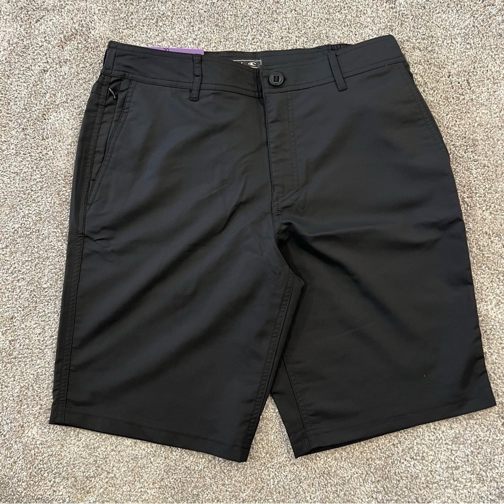 O’Neill NWT Hybrid Standard Fit 10” Inseam Black Shorts Men Size 30 #1882282